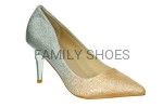 Brokatowe szpilki OMBRE  gold