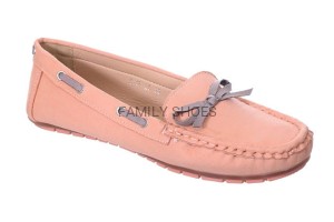 MOKASYNY DAMSKIE RÓŻOWE-SZARE
