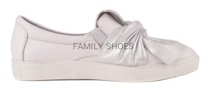 SREBRNE SKÓRZANE PÓŁBUTY