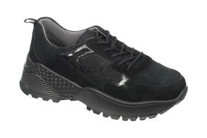 SKÓRZANE SNEAKERSY ADIDASY CZARNE