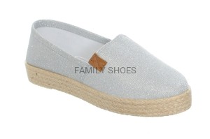 ESPADRYLE SREBRNA NITKA