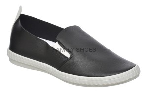 TRAMPKI DAMSKIE CZARNE SLIP ON
