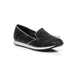 Trampki slip on snake czarne