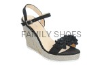 Zamszowe sandały espadryle 