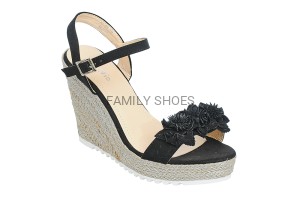 Zamszowe sandały espadryle 