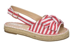 SANDAŁY ESPADRYLE DAMSKIE W PASKI